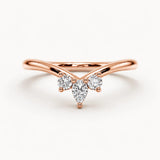 "Leith" Dainty Floral 0.20ct Diamond Shaped Eternity Ring ET48