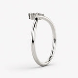 "Leith" Dainty Floral 0.20ct Diamond Shaped Eternity Ring ET48