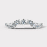 "Lela" Wave Shaped Eternity 0.50ct Diamond Ring ET46