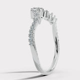 "Lela" Wave Shaped Eternity 0.50ct Diamond Ring ET46
