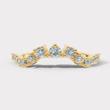 "Lela" Wave Shaped Eternity 0.50ct Diamond Ring ET46