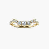 "Lela" Wave Shaped Eternity 0.50ct Diamond Ring ET46