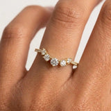 "Lela" Wave Shaped Eternity 0.50ct Diamond Ring ET46