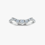 "Lela" Wave Shaped Eternity 0.50ct Diamond Ring ET46