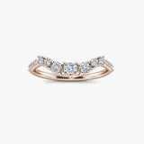 "Lela" Wave Shaped Eternity 0.50ct Diamond Ring ET46