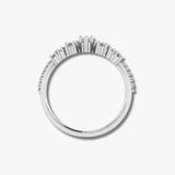 "Lela" Wave Shaped Eternity 0.50ct Diamond Ring ET46