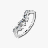 "Lela" Wave Shaped Eternity 0.50ct Diamond Ring ET46