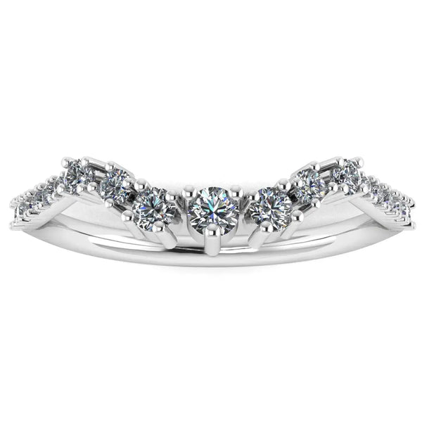"Lela" Wave Shaped Eternity Diamond Ring ET46 - HEERA DIAMONDS