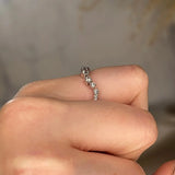 "Lela" Wave Shaped Eternity Diamond Ring ET46 - HEERA DIAMONDS