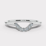 "Lilah" Dainty 0.10ct Diamond Shaped Eternity Band ET19