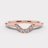 "Lilah" Dainty 0.10ct Diamond Shaped Eternity Band ET19