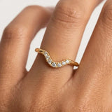 "Lilah" Dainty 0.10ct Diamond Shaped Eternity Band ET19