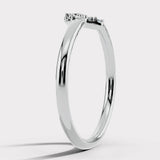 "Livia" Dainty 0.10ct Micro Set Diamonds Square Shaped Eternity Ring ET28