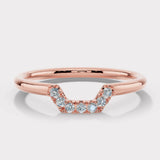 "Livia" Dainty 0.10ct Micro Set Diamonds Square Shaped Eternity Ring ET28