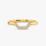 "Livia" Dainty 0.10ct Micro Set Diamonds Square Shaped Eternity Ring ET28
