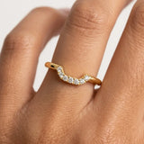"Livia" Dainty 0.10ct Micro Set Diamonds Square Shaped Eternity Ring ET28