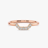 "Livia" Dainty 0.10ct Micro Set Diamonds Square Shaped Eternity Ring ET28 HEERA DIAMONDS