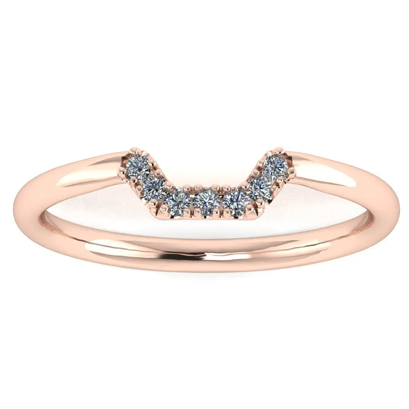 "Livia" Dainty Pavé Square Shaped Eternity Ring ET28 - HEERA DIAMONDS