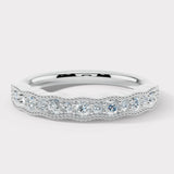 "Luella" Sparkling Wave 0.30ct Diamond Half Eternity Ring ET81