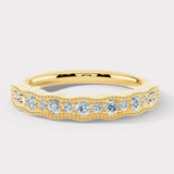 "Luella" Sparkling Wave 0.30ct Diamond Half Eternity Ring ET81
