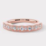 "Luella" Sparkling Wave 0.30ct Diamond Half Eternity Ring ET81
