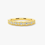 "Luella" Sparkling Wave 0.30ct Diamond Half Eternity Ring ET81