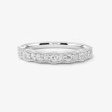 "Luella" Sparkling Wave 0.30ct Diamond Half Eternity Ring ET81