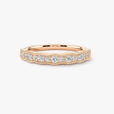 "Luella" Sparkling Wave 0.30ct Diamond Half Eternity Ring ET81