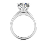 "Lula" Round Brilliant Solitaire Diamond Engagement Ring SSRB40 - HEERA DIAMONDS