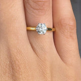 "Lumea" 0.54 Carat Round Cut Natural Diamond Solitaire Engagement Ring MDC409