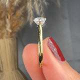 "Lumea" 0.54 Carat Round Cut Natural Diamond Solitaire Engagement Ring MDC409
