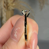 "Lumeira" 0.7 Carat Emerald Cut Solitaire Natural Diamond Engagement Ring HR1942