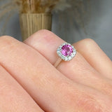 "Lunavelle" 0.77 Carat Round Cut Natural Diamond Halo Engagement Ring MSR801
