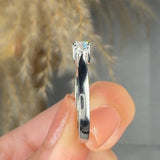 "Lunique" 0.33 Carat Round Cut Natural Diamond Trilogy Engagement Ring MDR4133