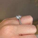 "Lux" Basket Set Round Brilliant Cut Diamond Grain Set Diamond Engagement Ring DSRB41 - HEERA DIAMONDS