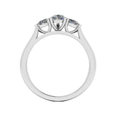 "Madeline" Three Stone Pear Cut Diamond Trilogy Engagement Ring 3SPS02 - HEERA DIAMONDS