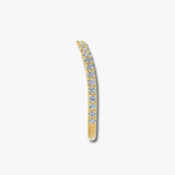 "Malin" Subtly Shaped Dainty 0.35ct Diamond Eternity Band ET26