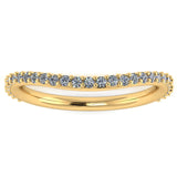 "Malin" Subtly Shaped Dainty Diamond Eternity Band ET26 - HEERA DIAMONDS