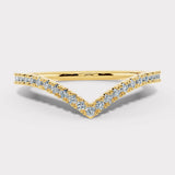 "Margot" Double Band V Shape 0.30ct Diamond Eternity Ring ET47
