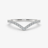 "Margot" Double Band V Shape 0.30ct Diamond Eternity Ring ET47