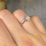 "Marvelle" 0.62 Carat Round Cut Natural Diamond Solitaire Engagement Ring MDC1122