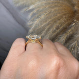 "Marvey" Marquise Cut 4 Carat Under Halo Engagement Ring HEERA DIAMONDS