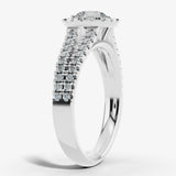 "Mavi" Halo 1.25 Carat Round Brilliant Cut 18k Yellow Gold Engagement Ring HEERA DIAMONDS