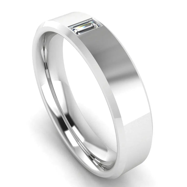 Men's Diamond Band 0.01ct Wedding Ring DW10 HEERA DIAMONDS