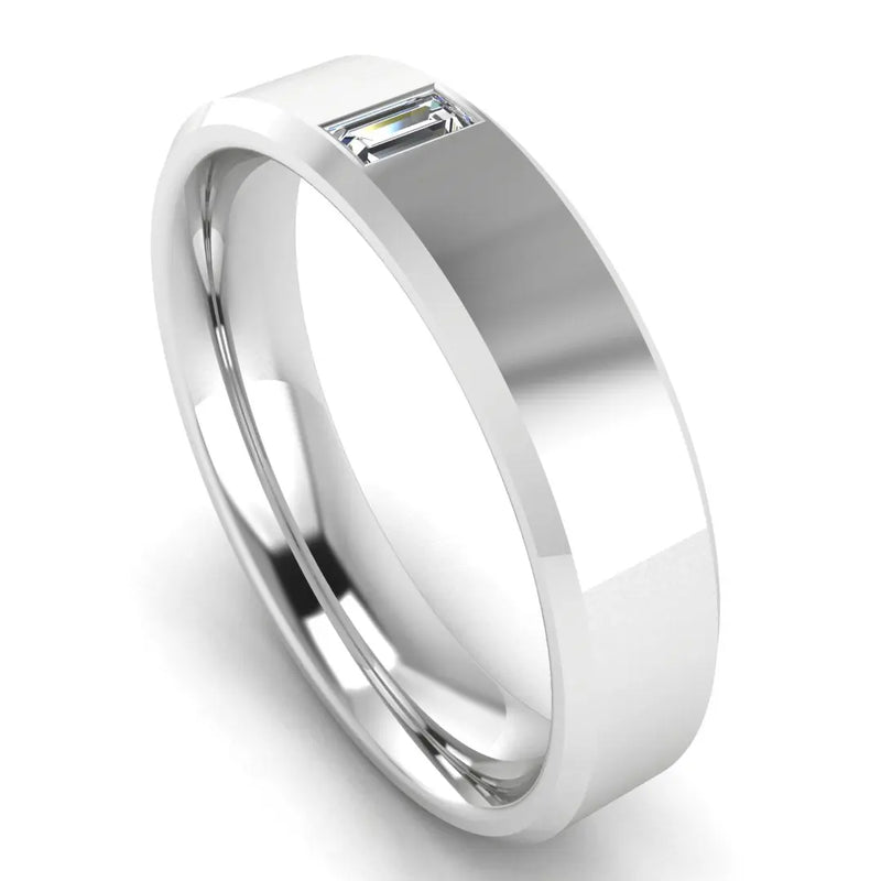 Men's Diamond Band 0.01ct Wedding Ring DW10 HEERA DIAMONDS
