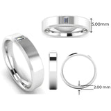 Men's Diamond Band 0.01ct Wedding Ring DW10 HEERA DIAMONDS