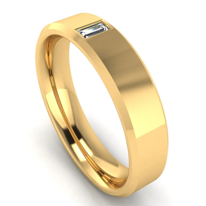Men's Diamond Band 0.01ct Wedding Ring DW10 HEERA DIAMONDS