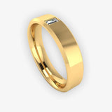 Men's Diamond Band 0.01ct Wedding Ring DW10