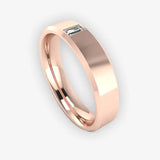 Men's Diamond Band 0.01ct Wedding Ring DW10