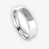 Men's Diamond Band 0.01ct Wedding Ring DW10